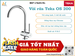 Vòi rửa nóng lạnh Teka OS 200 - Chất liệu đồng thau mạ Chrome - Sản xuất tại nhà máy Teka